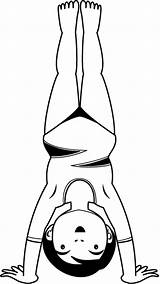 Handstand Clipart Clip Handstands Diagram Cliparts Life Library Clipground sketch template