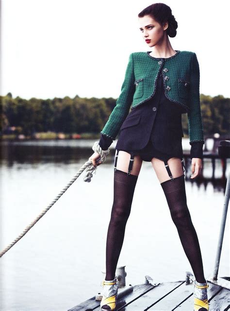 modelos lakes addiction anais pouliot for vogue germany august 2011