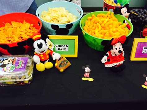 mickey mouse clubhouse birthday party food ideas daisy chips goofy