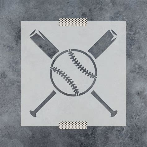 baseball  bats stencil reusable diy craft stencils   etsy bat