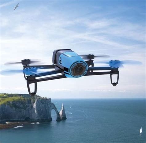 parrot quadrocopter bebop drohne  blau mit  megapixel kamera und return home nur  euro