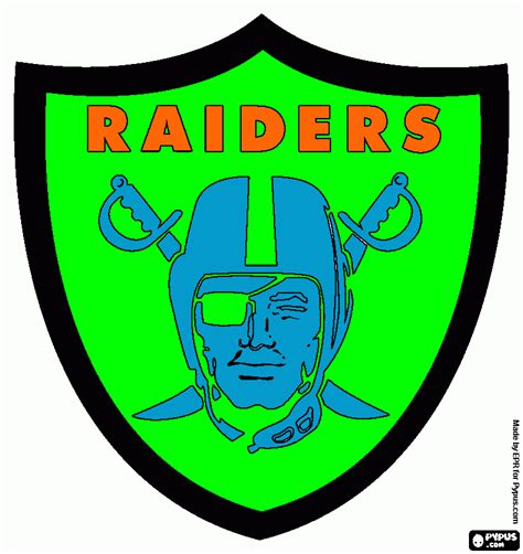 raiders logo stencil clipartsco
