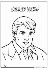 Trump Donald Coloring Pages America Print Printable Color Republican Book Thecolor Comments sketch template