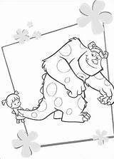 Coloring Boo Sulley Monsters Pages Inc Tail Monster Color His Printable Para Colorear Pulls Disney Et Print Hellokids Lloyd Cher sketch template