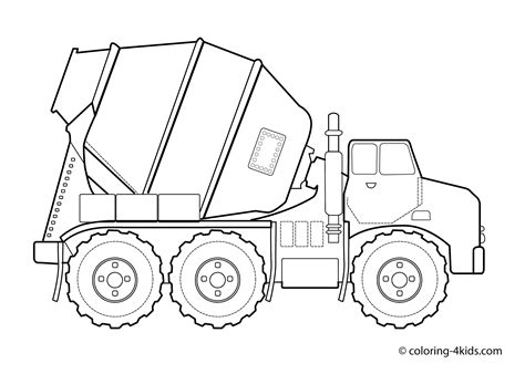 construction truck coloring pages  kids   adults coloring home