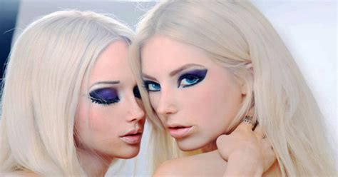 Human Barbie Pictured Kissing Another Woman In Latest Photoshoot