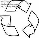 Recycling Coloring Symbol Clip Royalty Pages sketch template