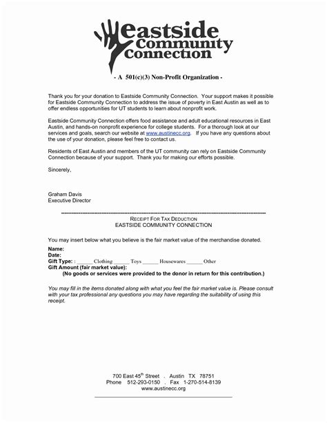 sample letterhead   nonprofit organization