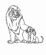 Lion King Simba Mufasa Coloring Pages Drawing Template Printable Color His Getdrawings Father Procoloring Getcolorings Great sketch template