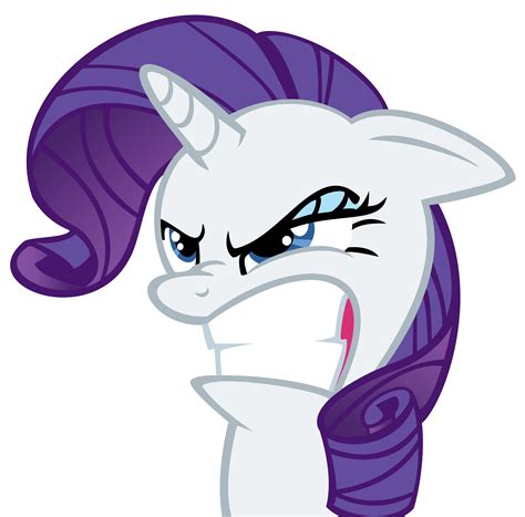 angry rarity  ilonis  deviantart