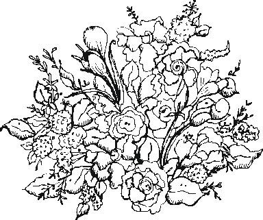 garden flowers  coloring pages