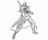 Capcom Dante Marvel Vs Armored Coloring Pages Printable sketch template