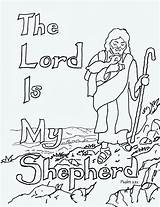 Coloring Shepherd Lord Pages Kids Good Jesus Psalm 23 Printable Bible David Sheets School Sunday Clipart Clip Mr Adron Coloringpagesbymradron sketch template