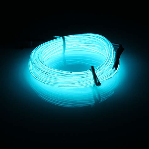 3m led flexible neon light glow el strip tube cool wire rope home car