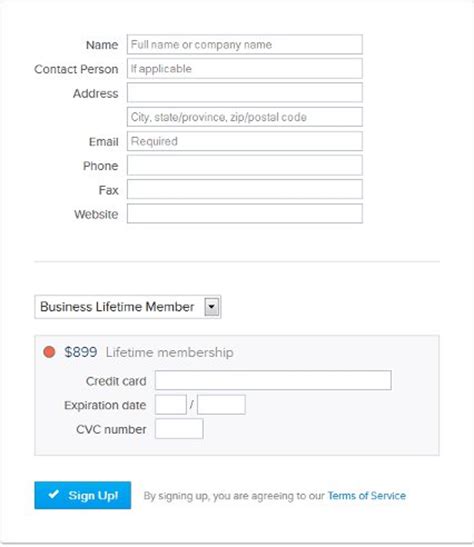 membership form template membershipworks