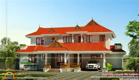 kerala traditional style bhk house kerala home design  floor plans