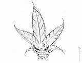 Coloring Weed Pages Trippy Stoner Drawings Printable Embroidery Adults Print Color Kids Template sketch template