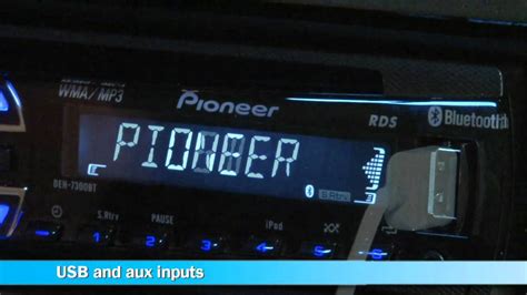 pioneer deh bt car stereo demo crutchfield video youtube