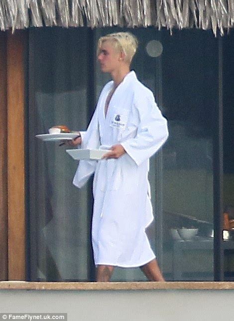 justin bieber pictured full frontal naked in bora bora with jayde pierce daily mail online
