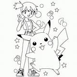 Pikachu Coloring Pages Pokemon Printable Kids sketch template