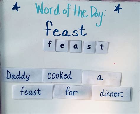 word   day vocabulary activity early education zone