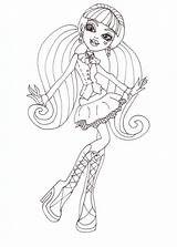 Monster High Coloring Draculaura Pages Printable Sheet Sheets Color Print November Getcolorings sketch template