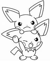 Pichu Coloringpagesfortoddlers Pikachu sketch template