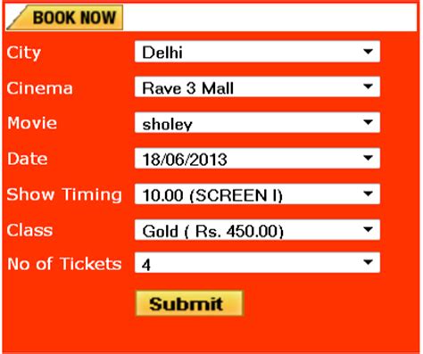 ticket booking system