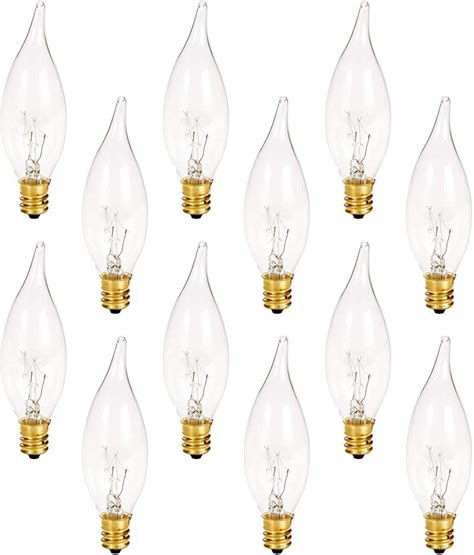 holiday joy crystal clear bent tip candelabra replacement bulbs great  electric window
