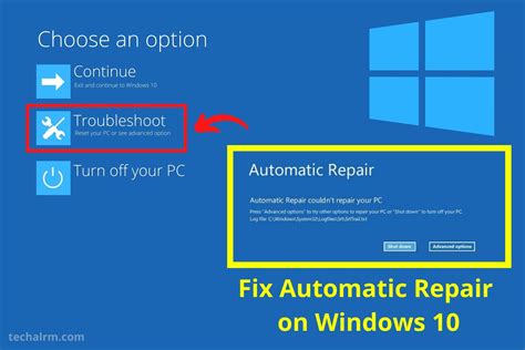 fix automatic repair loop window   technique techalrm