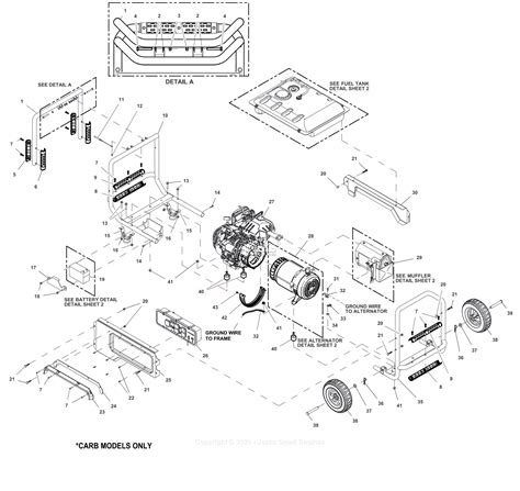 generac  parts diagram  unit page