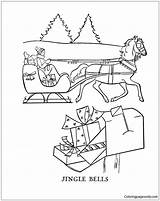 Jingle Bells Coloring Pages Online Christmas Holidays Getdrawings Drawing Color Coloringpagesonly sketch template