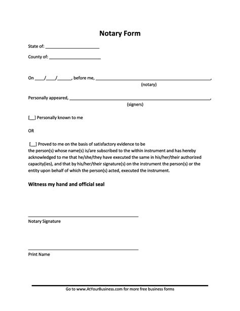 Template Canadian Notary Block Example ~ Canadian Notary Block Example