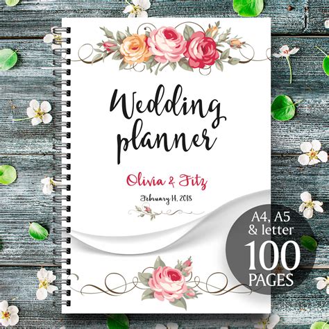 wedding binder cover template