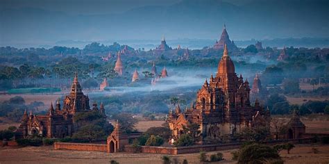 hd wallpaper angkor wat cambodia panoramas buddhism temple mist trees wallpaper flare