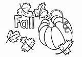 Coloring Fall Pages Printable Kids sketch template