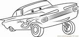 Coloring Pages Plymouth Superbird Ramone Cars Template Cartoon sketch template