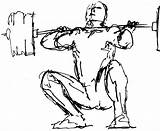 Drawing Crossfit Weightlifting Guy Gym Drawings Olympic Buff Workout Equipment Funny Wallpaper Clipart Cliparts Female Lifting Weight Fitness Logo Powerlifting sketch template