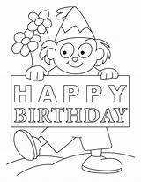 Birthday Coloring Happy Card Pages Cards Printable Dad Kids Boy Drawing Flower Clipart Color Dinosaur Sister Huge Birth Colouring Jesus sketch template