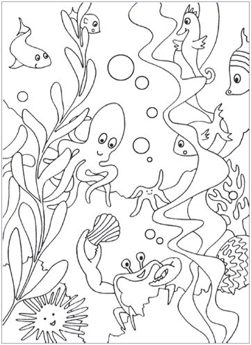 sea coloring pages  printables