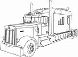 Coloring Truck Pages Semi Printable Trucks Monster Big Rig Tow Tractor Cars Fire Template Kenworth Choose Board sketch template