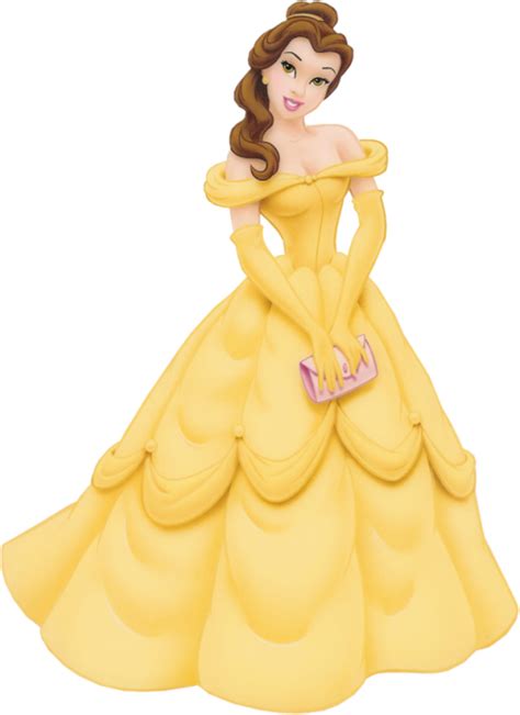 beautifull disney princess belle wear yellow gown