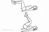 Crunch Reverse Exercise Workoutlabs Legs sketch template