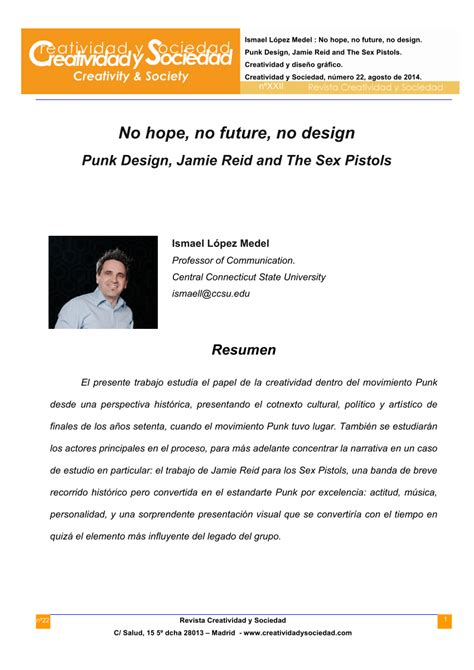 pdf “no hope no future no design punk design jamie