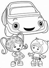 Umizoomi Coloring Pages Cartoon sketch template