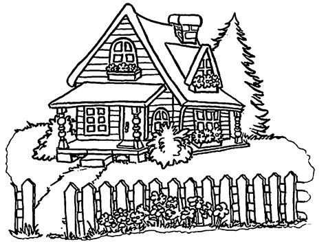 cartoon house coloring pages az coloring pages