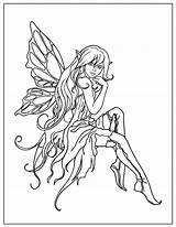 Coloring Pages Fairy Fairies Printable Dark Colouring Adults Angel Color Beautiful Adult Tooth Book Drawings Divyajanani Princess Choose Board Azcoloring sketch template