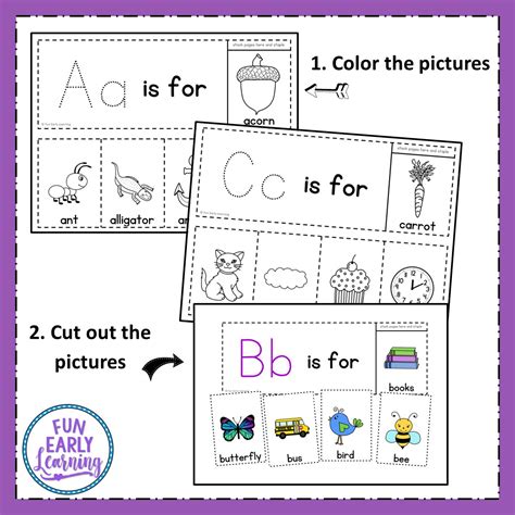 alphabet flip books letters  phonics activity  preschool  kinder