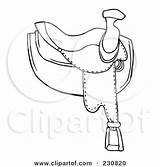 Saddle Saddles Clipartof sketch template