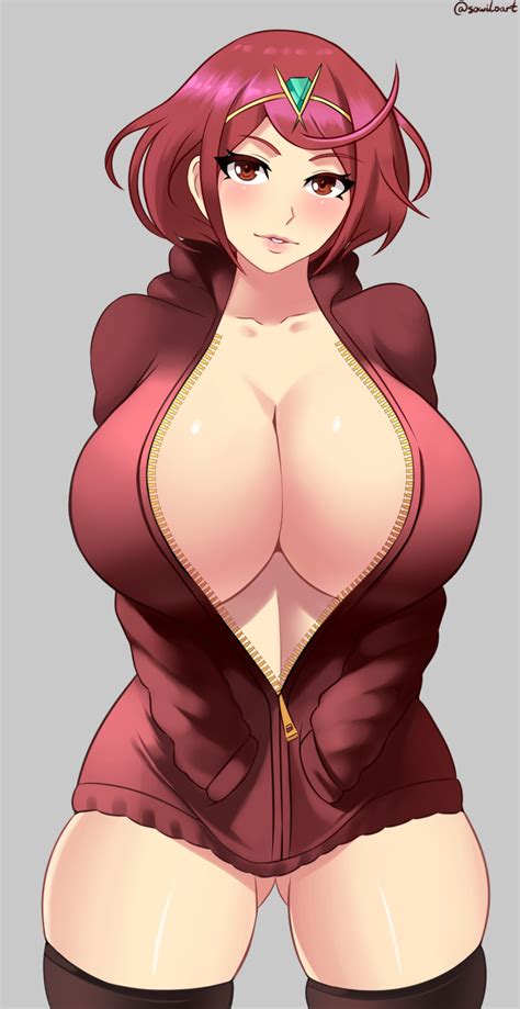 Rule 34 Breasts Cleavage Female Female Only Huge Breasts Looking At